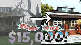 $15,000 DIY House Flip($60,000 Profit +/-) Before / After 🚧