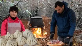 Khinkali,Delicious Georgian traditional food,ქართული ტრადიციული ხინკალი,უგემრიელესი და წვნიანი