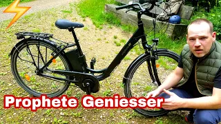 Prophete Geniesser Pedelec Ebike mit Blaupunkt Motor im Test Review Modell e2.2