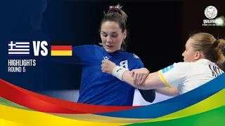 Highlights | Greece vs Germany | Women's EHF EURO 2022 Qualifiers