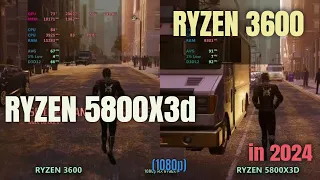 RYZEN 3600 vs Ryzen 5800x3d in 2024