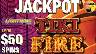 JACKPOT! 🗿Tiki Fire ~ Lightning Cash up to $50 BETS Comeback Handpay at The Cosmo in Las Vegas!