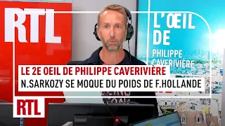 Le 2ème œil de Philippe Caverivière : Nicolas Sarkozy se moque du poids de François Hollande