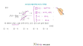 2022년 4월 고3 모의고사(학력평가) 수학 (미적분 26번)