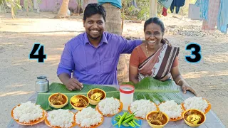 challenge between husband &wife finally twist end without any editing🤣/spicy chicken egg curry