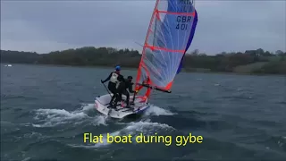 29er windy gybe