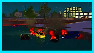 HEAVY TRAFFIC CAUSES BRIDGE TO COLLAPSE! *CARS IN WATER* ER:LC Liberty County Roleplay