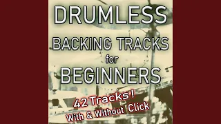 Rock Drumless Backing Track for Beginners - 90 bpm slow easy with click