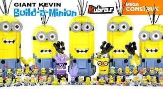 Despicable Me Build-a-Minion Giant Kevin plus Kubros Evil Purple Minion & Kevin by Mega Construx