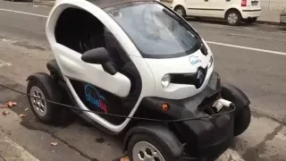 Renault Twizy electric car 360 degrees walk around the car