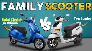 TVS IQube Vs Bajaj Chetak 2024 Electric Scooter | Detailed Comparison 👌| EV HINDI