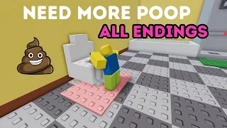 💩 NEED MORE POOP 💩 - ALL Endings! - Full Gameplay! [ROBLOX] Dragon Dude