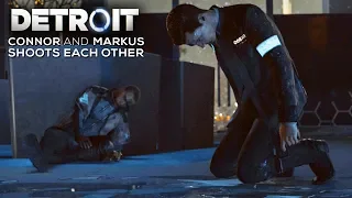 Connor and Markus (North) Shoots Each Other at the Same Time (0% PICK ENDING) - DETROIT BECOME HUMAN