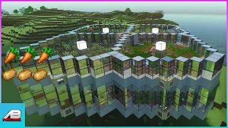 Minecraft Crop Farm Tutorial 1.18, 1.19 Java and Bedrock fully automatic