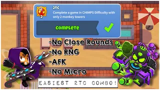 [BTD6] The TRUE easiest 2TC combo for the hidden achievement! Glaive Lord and MAD