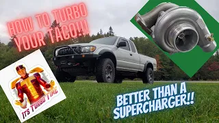We Make Turbo Noises!! How To Boost Your Toyota 5VZ-FE TO THE MOON!! Turbo Your Tacoma Or 4Runner!!