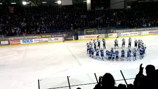 HK Nitra celebration after a won game