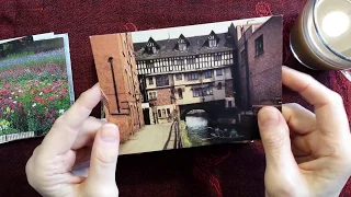 ASMR | British Postcard Scenes Show & Tell Whisper Chat Ramble at Coffee Time! PART ONE