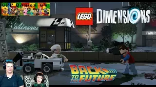 Lego Dimensions Back to the Future Adventure World Free Roam - collecting Gold Bricks -  Gameplay