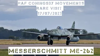 RAF Coningsby Movements 17/07/2023 Messerschmitt ME262 Arrival