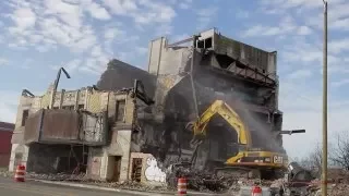 Eastown Theatre is demolished in Detroit.