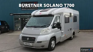 Burstner Solano T 700 Motorhome For Sale at Camper UK