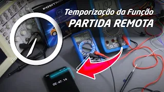 Temporização da função Partida Remota no alarme Cyber PX360BT STARTER