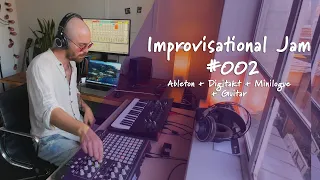 Improvised Electronic Jam (Ableton + Digitakt + Minilogue + Guitar)