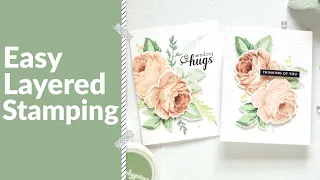 How to Layer Stamp Antique Roses Using the Stampwheel | Altenew Take 2 With Therese!