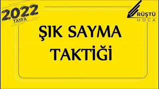 Şık Sayma Taktiği !!! | RÜŞTÜ HOCA