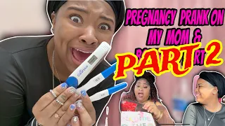 I'M PREGNANT PRANK ON MY MOM AND BOYFRIEND PART 2