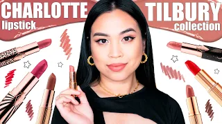 charlotte tilbury lipstick collection + swatches