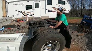 Converting a Commercial Fifth Wheel on a H.D.T. to Tow a Fifth Wheel Camper...