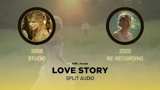 Taylor Swift - Love Story (2008 vs 2020 Split Audio)