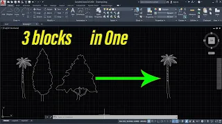 Adding Three blocks In One using dynamic block of AutoCAD