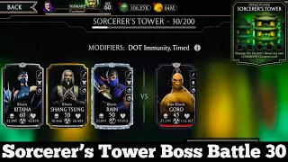Sorcerer’s Tower Boss Battle 30 Fight + Reward | Boss Klassic Goro Vs Klassic Team | MK Mobile