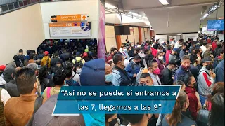 Fallas en el Metro retrasan a usuarios hasta una hora