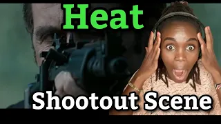 Heat (1995) - Shootout Scene - Bank Robbery [HD - 21:9] | REACTION