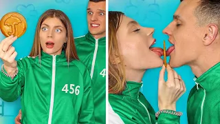 Playing SQUID GAME In Real Life! Honeycomb Candy Challenge by Mariana ZD