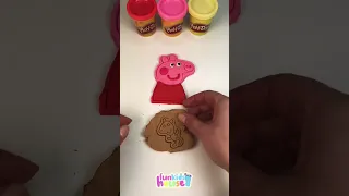 Making Peppa Pig and Teddy with Play Doh #peppapig #playdoh