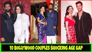 10 Bollywood Couples Shocking Age Gap | Katrina Kaif, Hrithik Roshan, Sanjay Dutt
