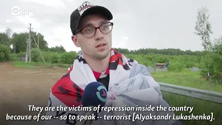 Belarusians Set Up Protest Camp On Lithuanian Border