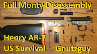 AR-7 Full Monty and Bolt & FCG disassembly for cleaning. Part 2. Henry US Survival AR7 rifle