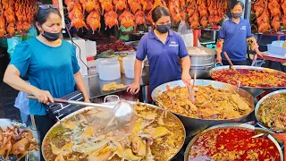 Best Cambodian Street Food - Grilled Duck, Beef Offal Stew, Hot Frying Pan With Vegetables & More