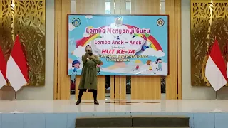 lomba menyanyi guru kategori POP dalam rangka HUT IGTKI ke 74 ( misteri cinta)