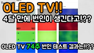 OLED TV 번인테스트 74주간 해보았다 - 4달만에 생긴 번인! 그러나 IPS도 문제다!? VA, IPS, OLED TV 번인 테스트 결과