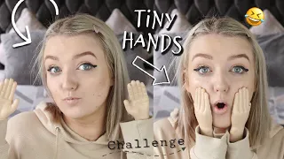 OMG DOING MY MAKEUP WITH TINY HANDS