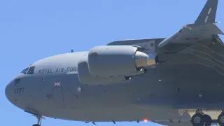 Amazing C-17 GLOBEMASTER Go-Around at Madeira Airport