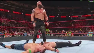 John Cena vs Braun Strowman vs Elias  full match - WWE Monday Night Raw Full Show 5th February 2018