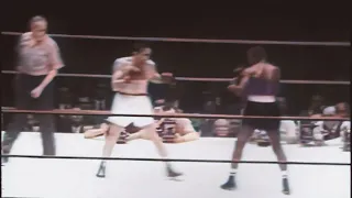 Carmen Basilio vs Johnny Saxton - Fight Highlights Colorized